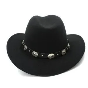 Unbranded | Accessories | New Black Silver Concho Leather 